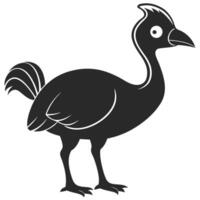 Illustration Of A Cartoon Cassowary Bird On A White Background vector