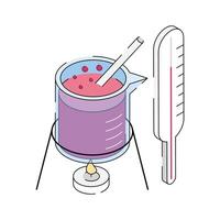 Get this amazing isometric icon of lab heating apparatus vector
