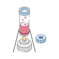 Laboratory experiment icon creatively designed in isometric style vector