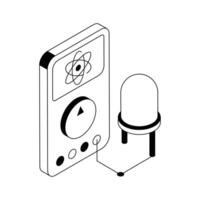 Check this latest icon of multimeter in isometric style. vector