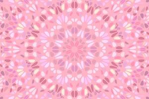 Dynamic radial flower mosaic landing page background in pink color vector