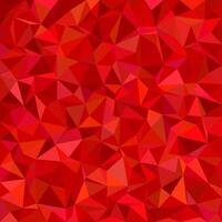 Irregular triangle tiled mosaic background - polygon graphic from triangles in red tones vector