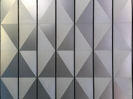 Close up view of geometric pattern of the ceiling of a building photo