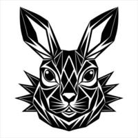 abstract bunny face vector