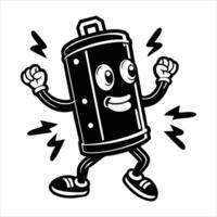 Strong Battery Character Stock vector