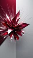 Modern art featuring a central square with a fragmented, abstract border. photo