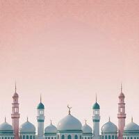 Pastel Mosque in Dawn Light photo