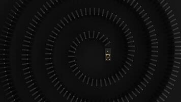 Domino game tiles, blocks of dominoes with even dots on a black background. Domino effect business concept, logo for companies, trainings. Board game of dice with a winner and a loser. photo