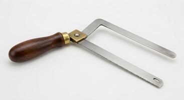 Coping Saw with Wooden Handle for Woodworking and Carpentry Projects photo