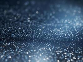 Abstract background dark blue color filled small white Glitter Particles Background. photo