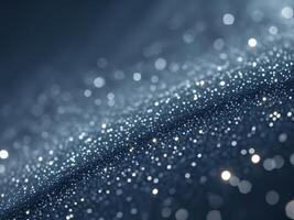 Abstract background dark blue color filled small white Glitter Particles Background photo