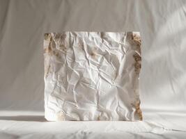 Rectangular piece paper textured surface appears to be grunge background photo
