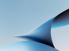 A blue and white abstract background with a curved shape photo