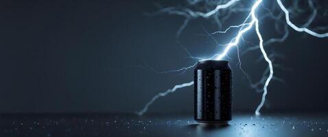 A battery with lightning coming out of it photo