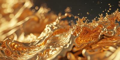 Golden Abstract Texture Fiery Background Image photo