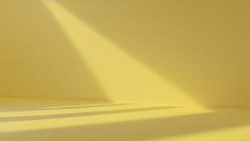 A yellow background with two shadows on it. photo