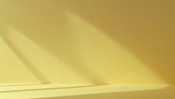 A yellow background with two shadows on it photo