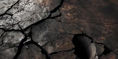 Cracked earth background 3d render photo