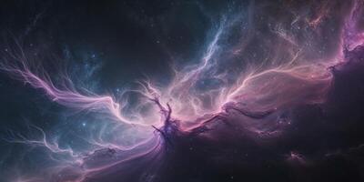 Celestial Nebula A Cosmic Dance of Color and Light. photo