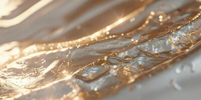 Abstract Gold Texture with Light Shining on Metallic Surface photo