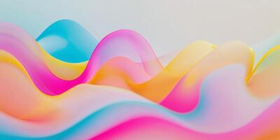 Colorful Abstract Background With Flowing Shapes photo