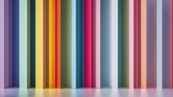 Abstract design showing vertical stripes in varying color shades. photo