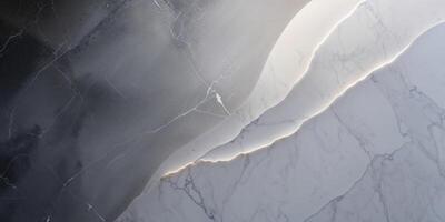 Smooth Gradient Marble Background with Dark Gray to White Transition and Soft Lighting. photo