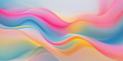 Modern Colorful Gradient Flow Abstract Design photo
