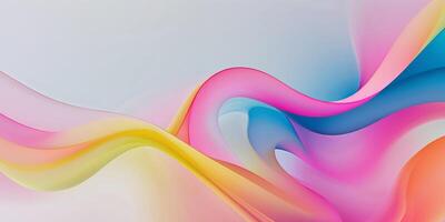Modern Colorful Gradient Flow Abstract Design. photo