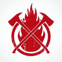 fireman axe symbol vector