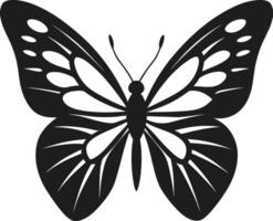 Intricate Butterfly Silhouette - Elegant Spring-Inspired Design vector