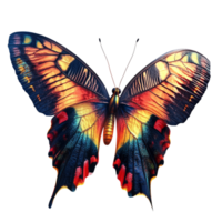 Colorful Abstract Butterfly with Shimmering Details png