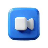3D camera icon on a transparent background, , perfect for app interfaces and digital media designs. png