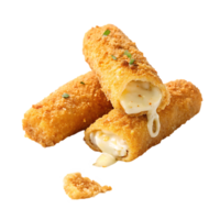 Delicious crispy cheese sticks, perfect for snacking. png