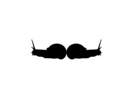 Snails Silhouette, are also called Escargot, Pair Animal Series, can use for Logo, Art Illustration, Apps, Website, etc. Editable vector