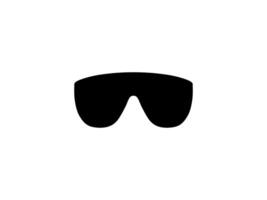 Sun Eye Glasses Silhouette, Flat Style, can use for Pictogram, Logo Gram, Apps, Art Illustration, Template for Avatar Profile Image, Website, etc. Front View, bw vector