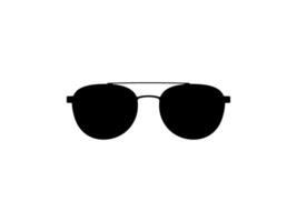 Sun Eye Glasses Silhouette, Flat Style, can use for Pictogram, Logo Gram, Apps, Art Illustration, Template for Avatar Profile Image, Website, etc. Front View, Flat Style vector
