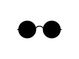 Sun Eye Glasses Silhouette, Front View, Flat Style, can use for Pictogram, Logo Gram, Apps, Art Illustration, Template for Avatar Profile Image, Website, etc. vector