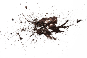 Dark Paint or Ink Splash on a White Background, Perfect for Dynamic, Artistic, and Bold Visual Concepts png