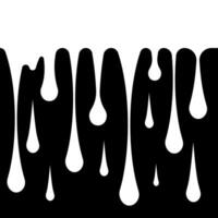 Abstraction of flowing substance. Liquid substance drips and flows. Paint on a dark background. vector