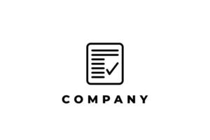 checklist and mark approve note icon outline vector