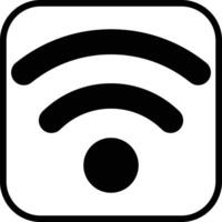 Podcast icon. wifi access signal icon. Black, line style, on white background. in black color. Perfect for web and app interfaces, presentations, infographics, etc vector