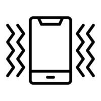 Vibration Line Icon Design vector