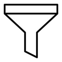 Funnel Line Icon Design vector