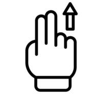 Scroll Up Line Icon Design vector