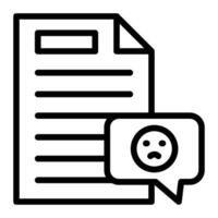 Complaint Line Icon Design vector