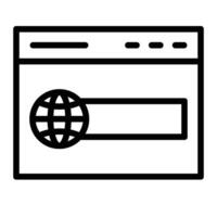 Web Search Line Icon Design vector