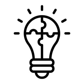 solución línea icono diseño vector