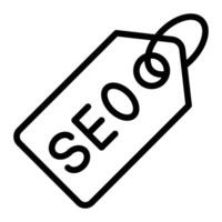 Seo Tag Line Icon Design vector