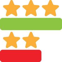 Valoration Rating Bar Feedback vector